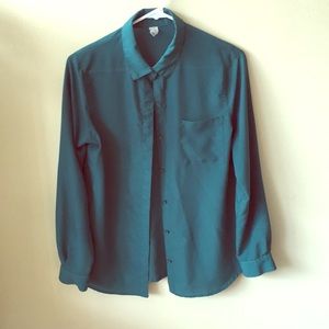 Green blouse